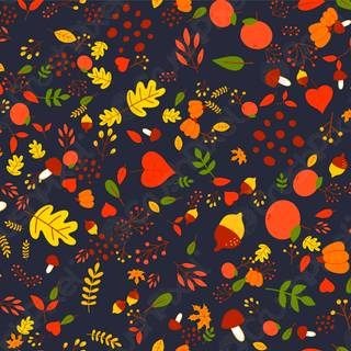 Autumn patterns wallpaper
