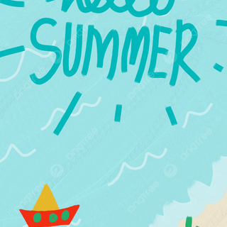 Hello summer tropical wallpaper