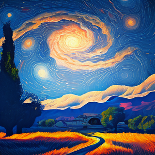 Van Gogh painting wallpaper