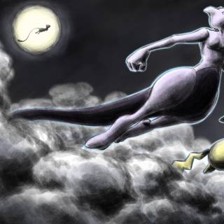 Mewtwo 4k wallpaper