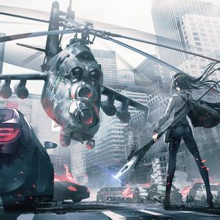 Helicopter 4k wallpaper