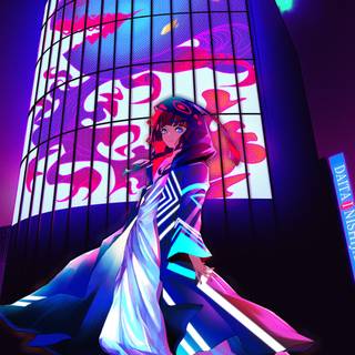 4k neon anime wallpaper