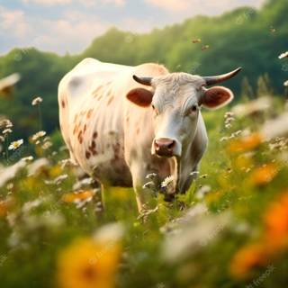 Cow summer wallpaper