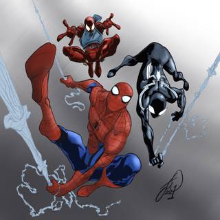 Spider-Man trio wallpaper