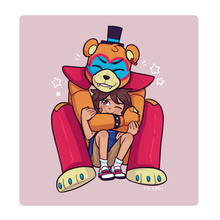 Glamrock Freddy and Gregory wallpaper