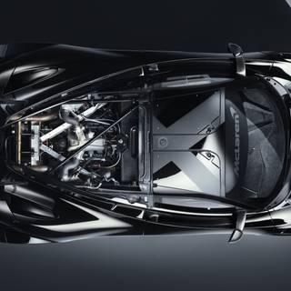 McLaren 720s engine wallpaper