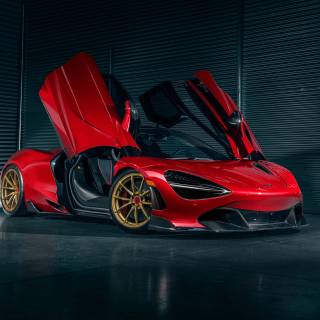 McLaren 720s engine wallpaper