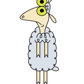 Sheep in the Big City wallpaper