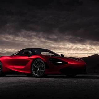 McLaren 720s engine wallpaper