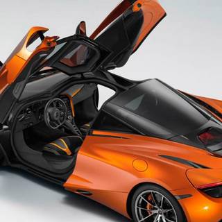 McLaren 720s engine wallpaper