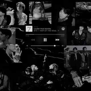 Dark aesthetic BTS PC wallpaper