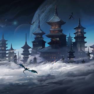 Japanese art 4k wallpaper