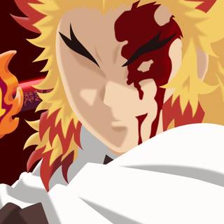 Demon Slayer minimalist phone wallpaper