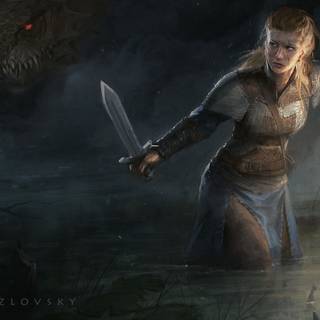 Viking sword wallpaper