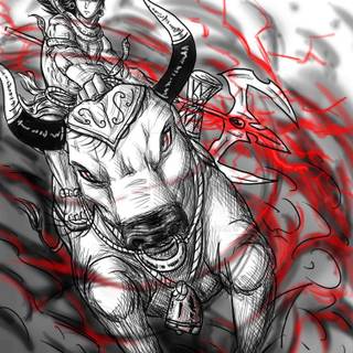 Lord Shiva sketch wallpaper