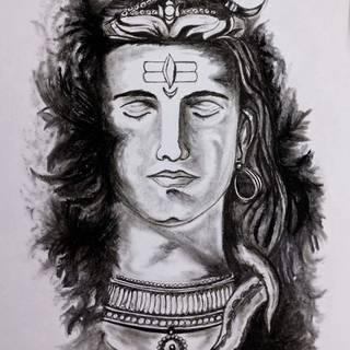 Lord Shiva sketch wallpaper