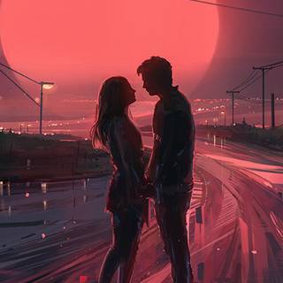 iPhone X love wallpaper