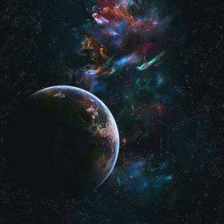 4k phone space wallpaper