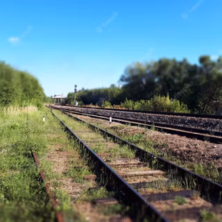 Summer railroad wallpaper