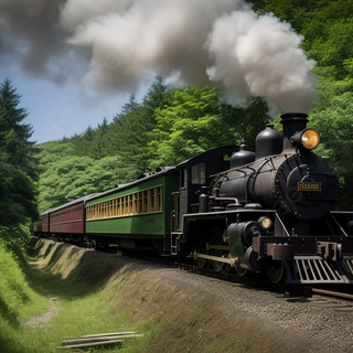 Summer railroad wallpaper