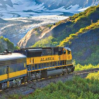 Summer railroad wallpaper