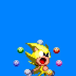 Pixel Sonic phone wallpaper