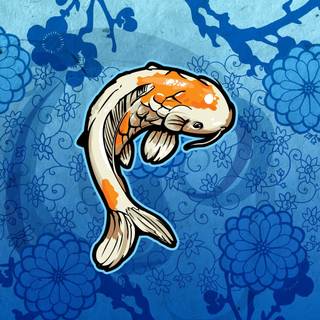 Fish drawing wallpaper
