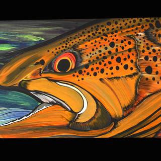 Fish drawing wallpaper