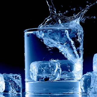 3D ice cube wallpaper