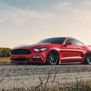 iPhone 4k Mustang wallpaper