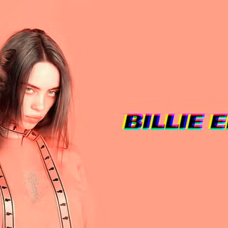 Billie Eilish red computer wallpaper