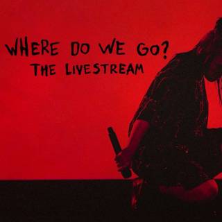 Billie Eilish red computer wallpaper