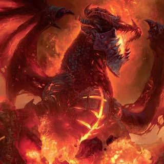 Fire dragon 4k desktop wallpaper