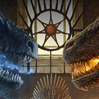 Fire dragon 4k desktop wallpaper