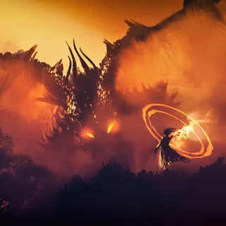 Fire dragon 4k desktop wallpaper