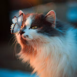 Mobile cat HD wallpaper