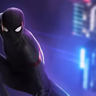 Spider-Man purple wallpaper