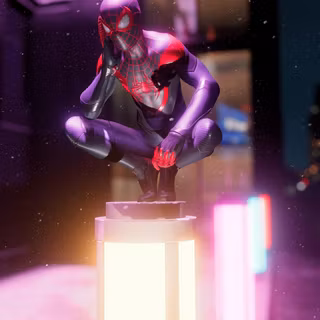 Spider-Man purple wallpaper