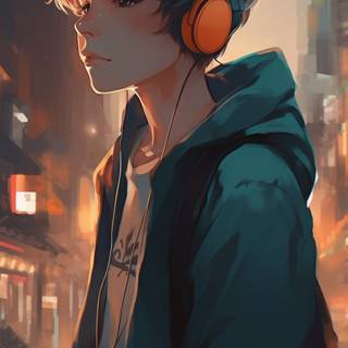 Boy illustration wallpaper