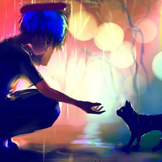 Boy illustration wallpaper