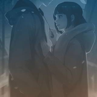 Romantic scene wallpaper