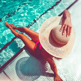 Summertime swimming wallpaper