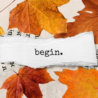 Autumn motivational wallpaper