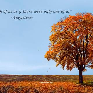 Autumn motivational wallpaper