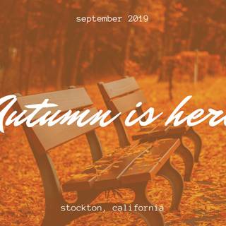 Autumn motivational wallpaper