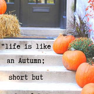 Autumn motivational wallpaper