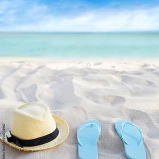 Beach flip flop summer wallpaper