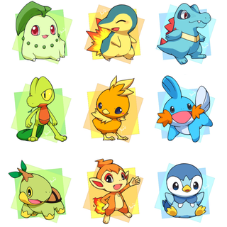 Pokémon all starters phone wallpaper