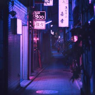 Dark city lights wallpaper