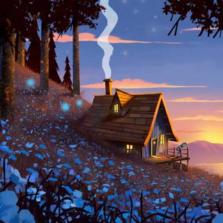 4k cottage wallpaper